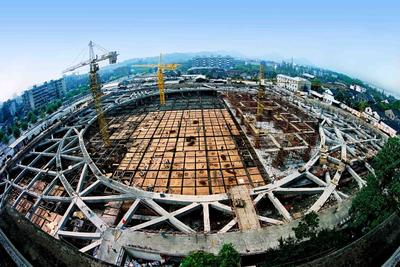建設中的杭城人防地下工程